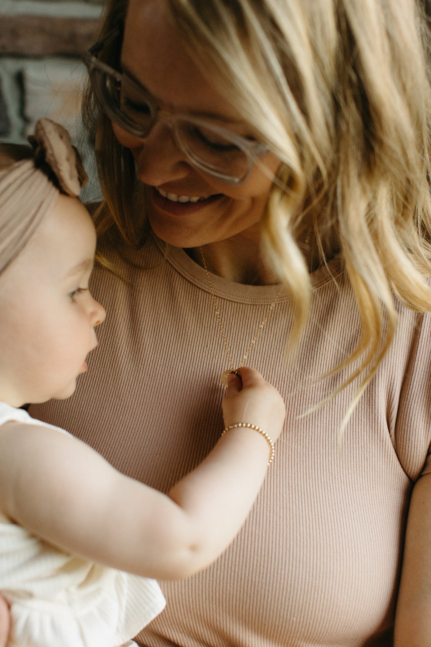 Classic + Mini Flower Charm Duo Necklace