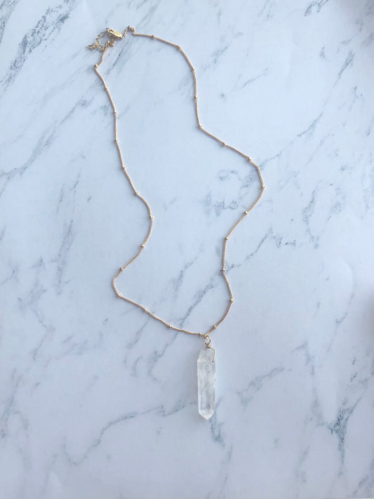 Quartz Crystal Necklace (4 available)