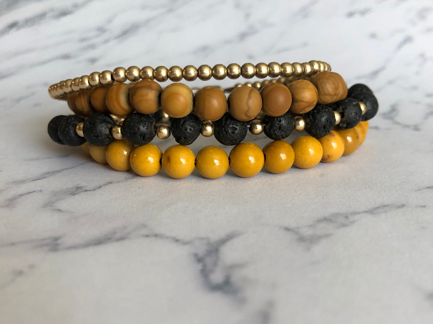Mustard Mookaite Bracelet (3 available)
