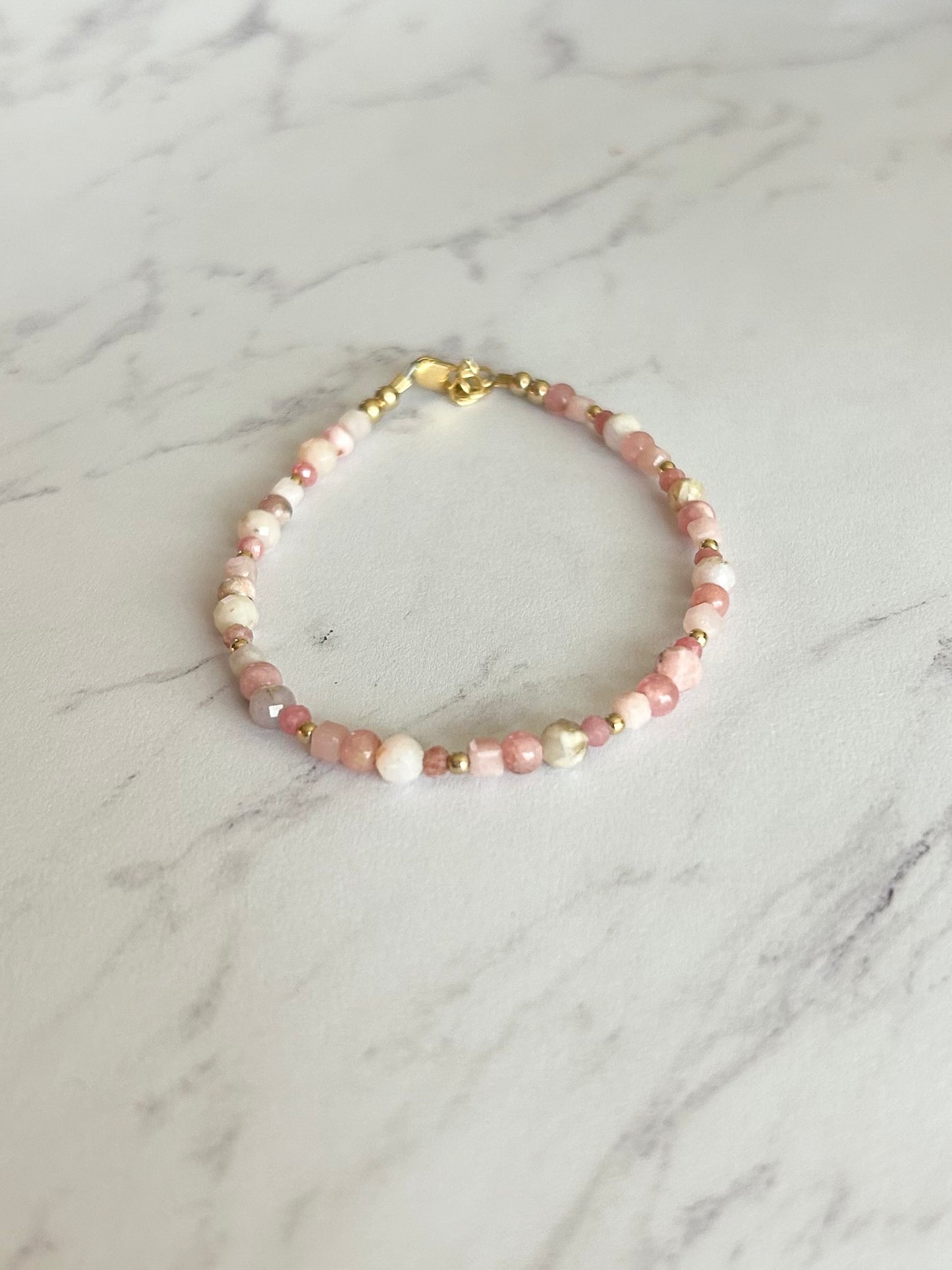 Pink Scatter Bracelet Stack
