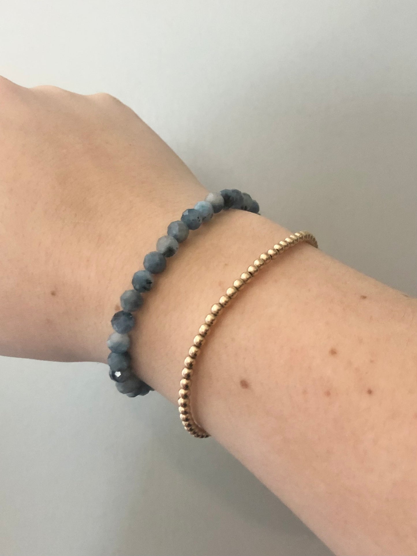 Dark Blue Aquamarine Bracelet