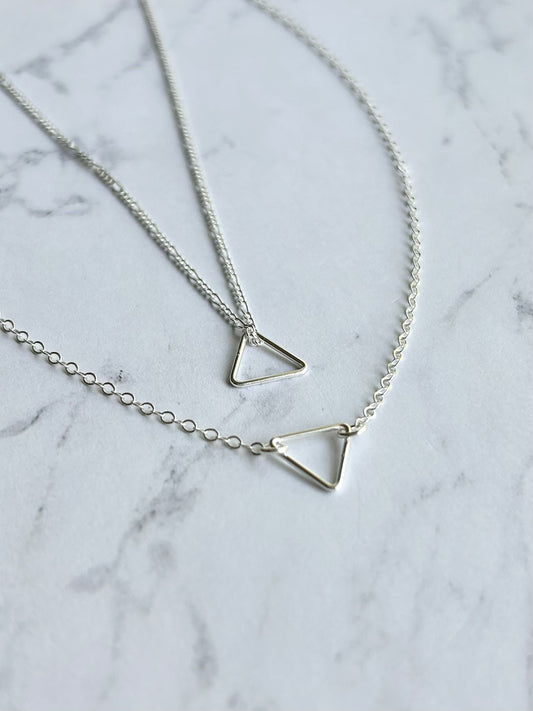 Triangle Charm Necklace (4 available)