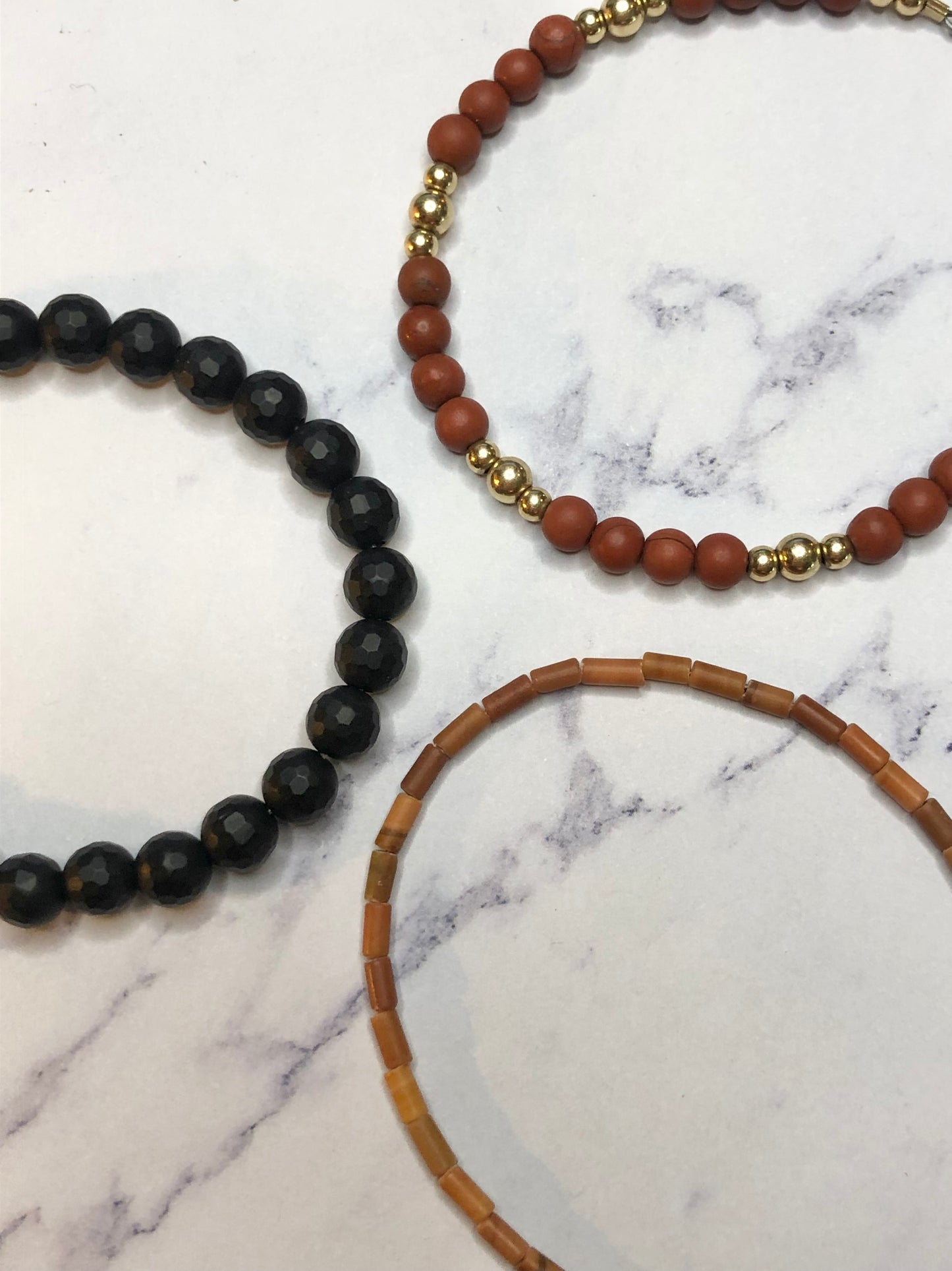 Burnt Malachite Tube Bracelet (5 available)