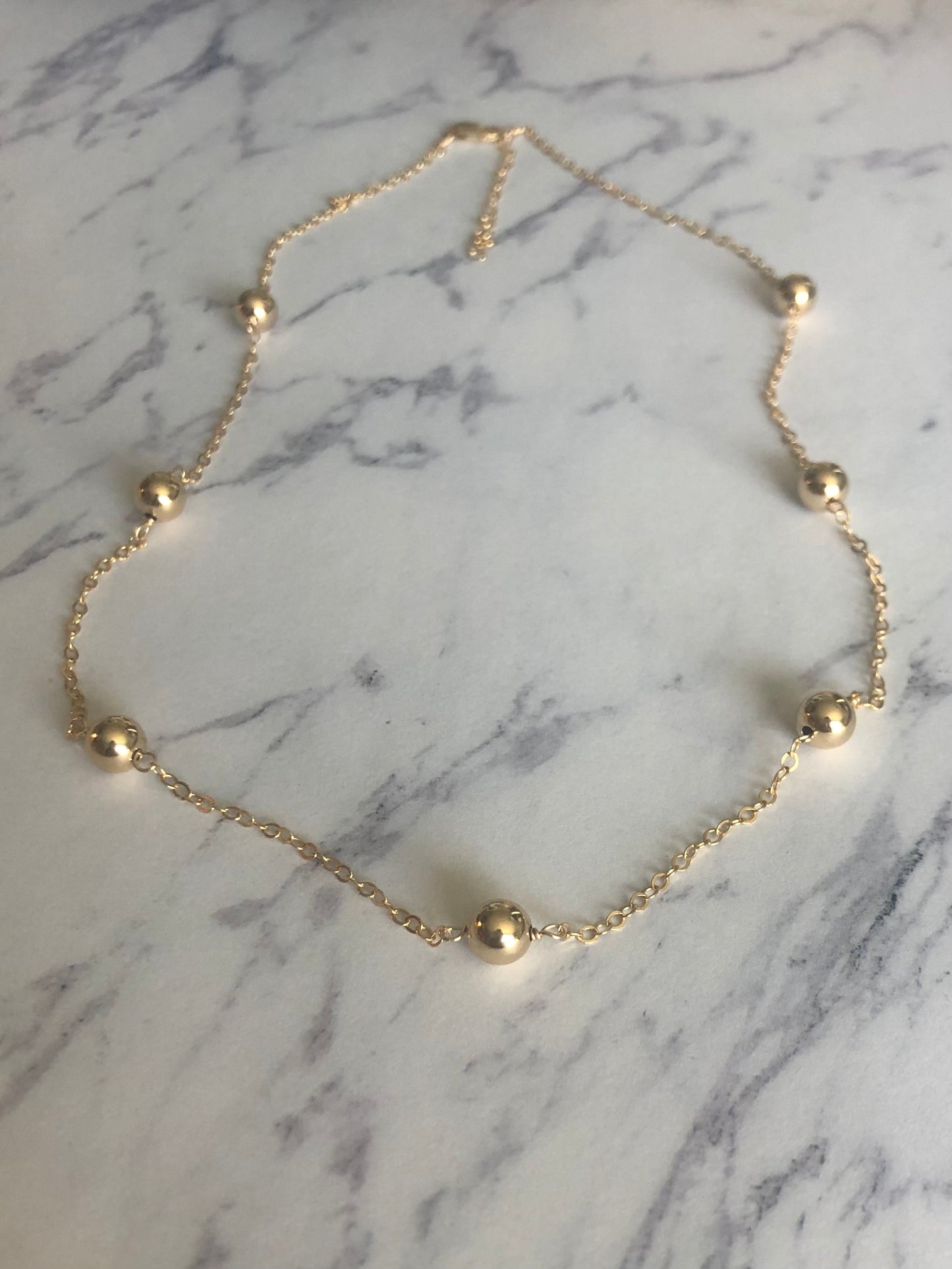 Gold Sprinkles Chain Necklace