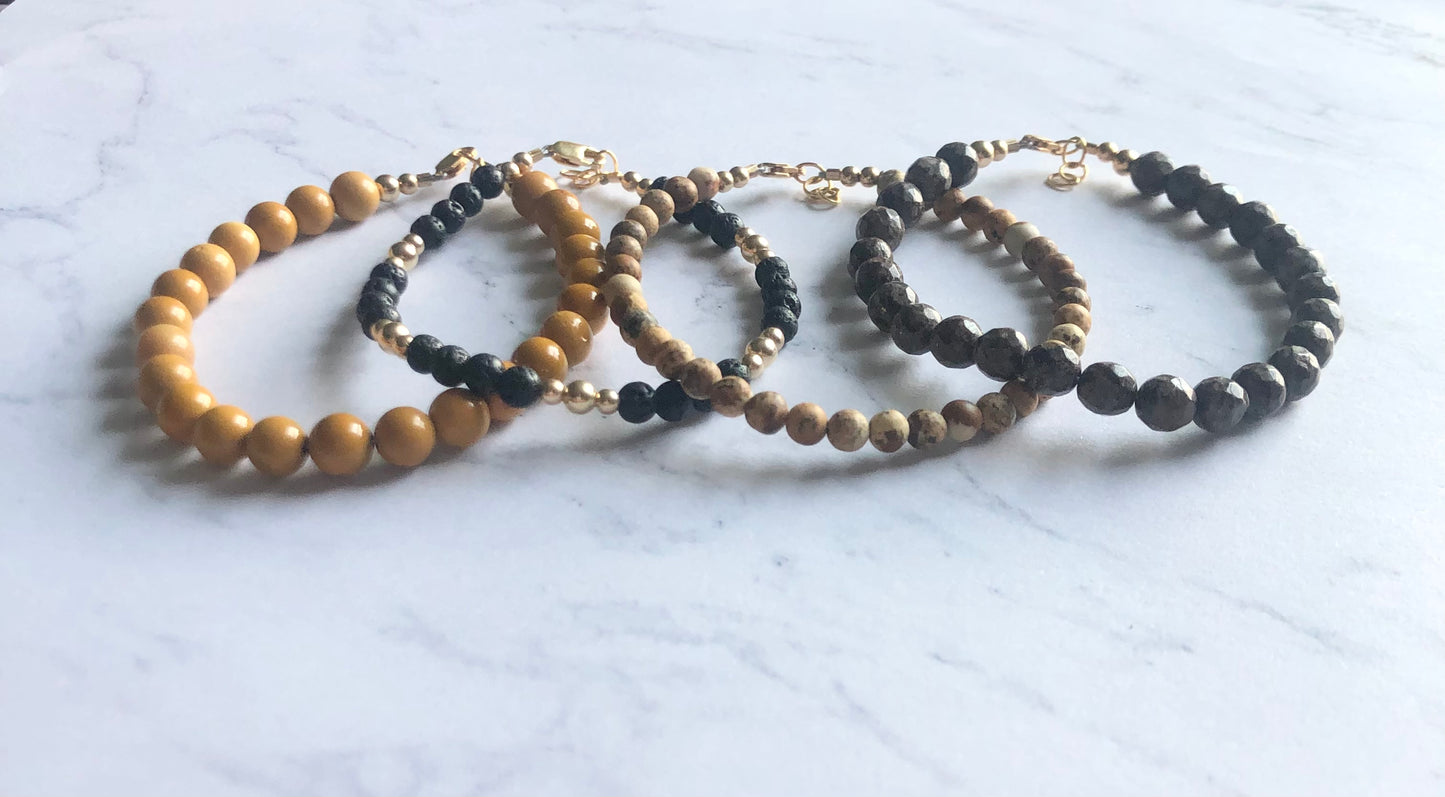 Mustard Mookaite Bracelet (3 available)