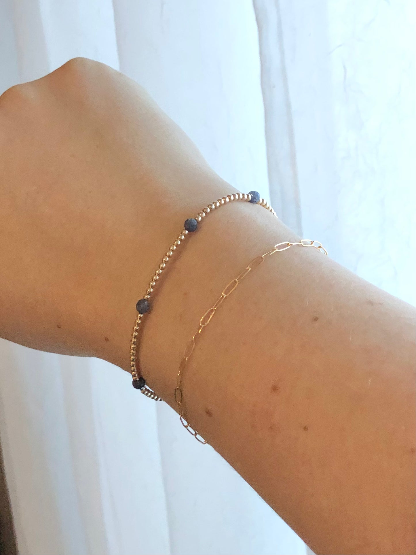 Sapphire Sprinkle Bracelet (September Birthstone Option 1)