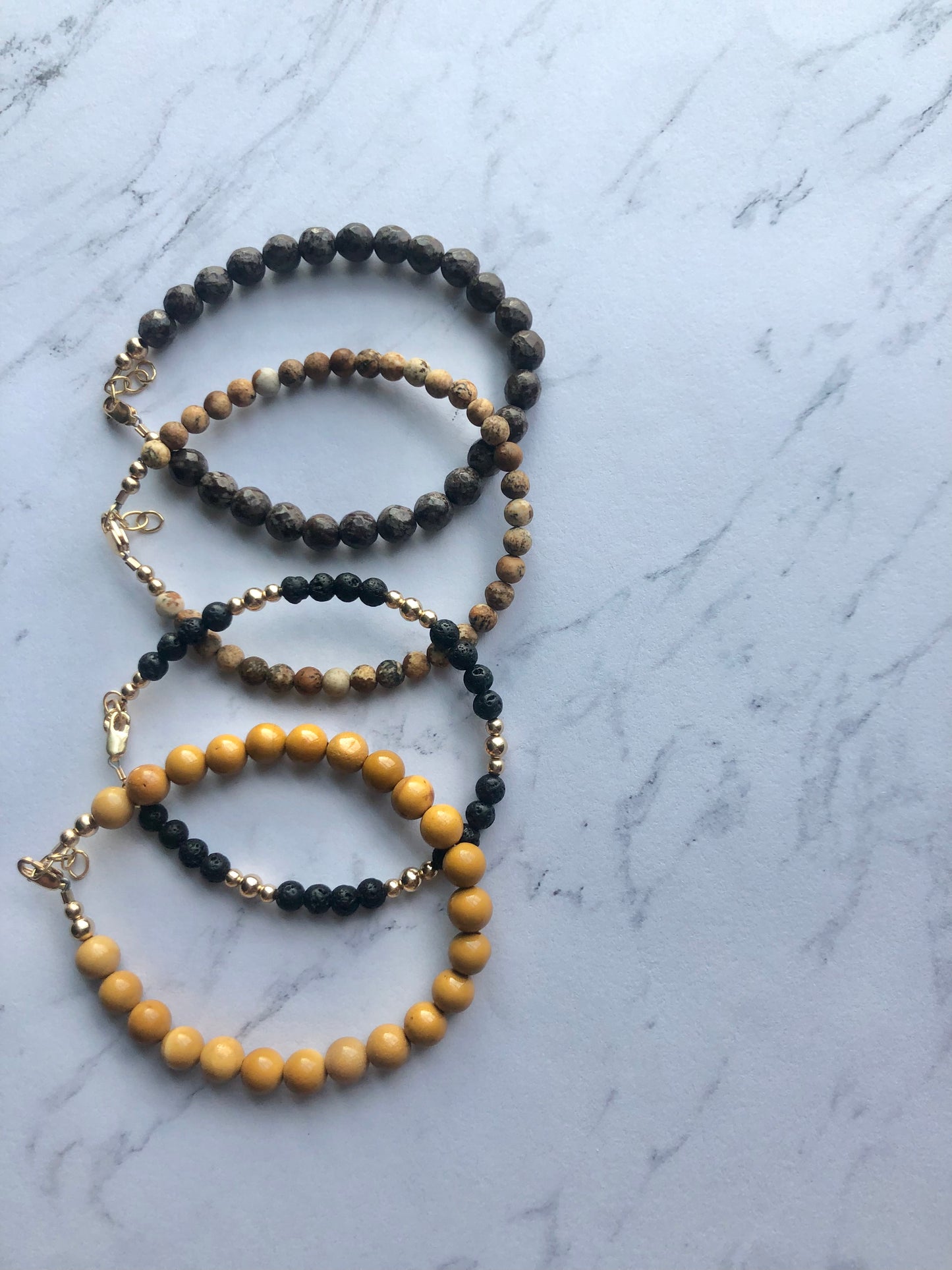 Mustard Mookaite Bracelet (3 available)