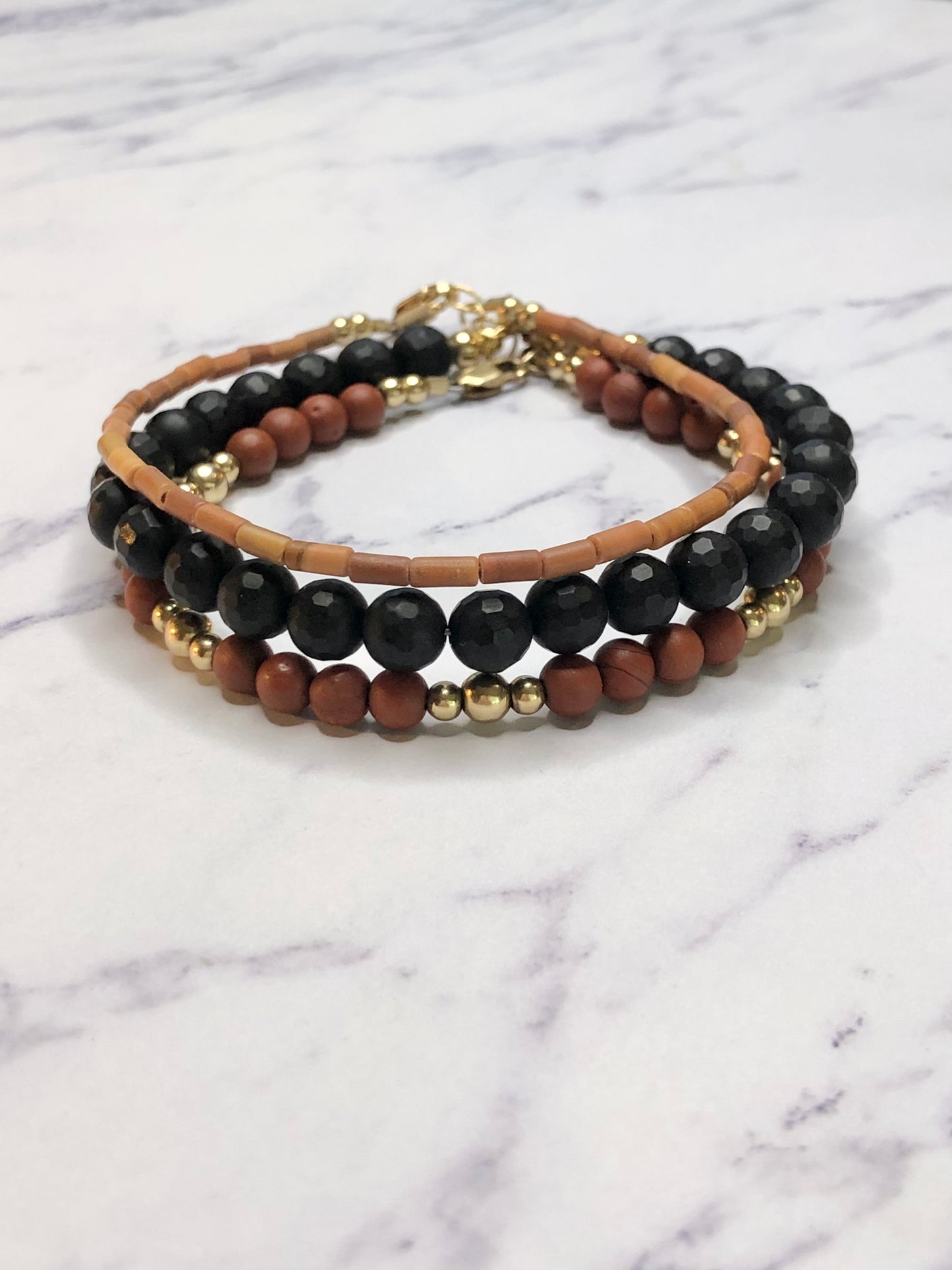 Burnt Malachite Tube Bracelet (5 available)