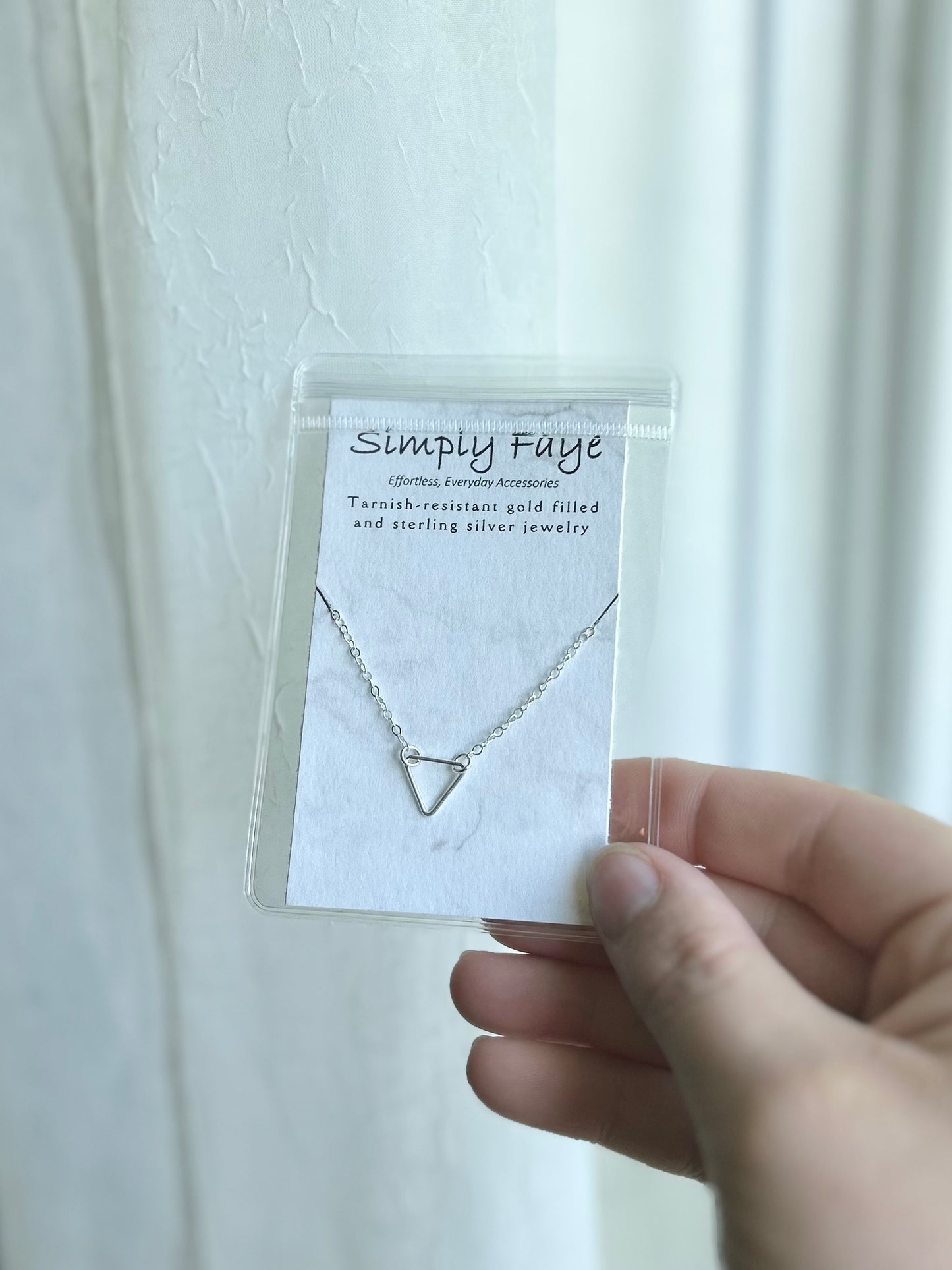 Triangle Charm Necklace (4 available)