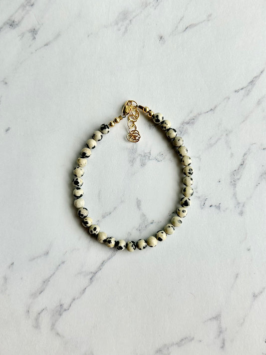Dalmatian Jasper Bracelet (8 available)