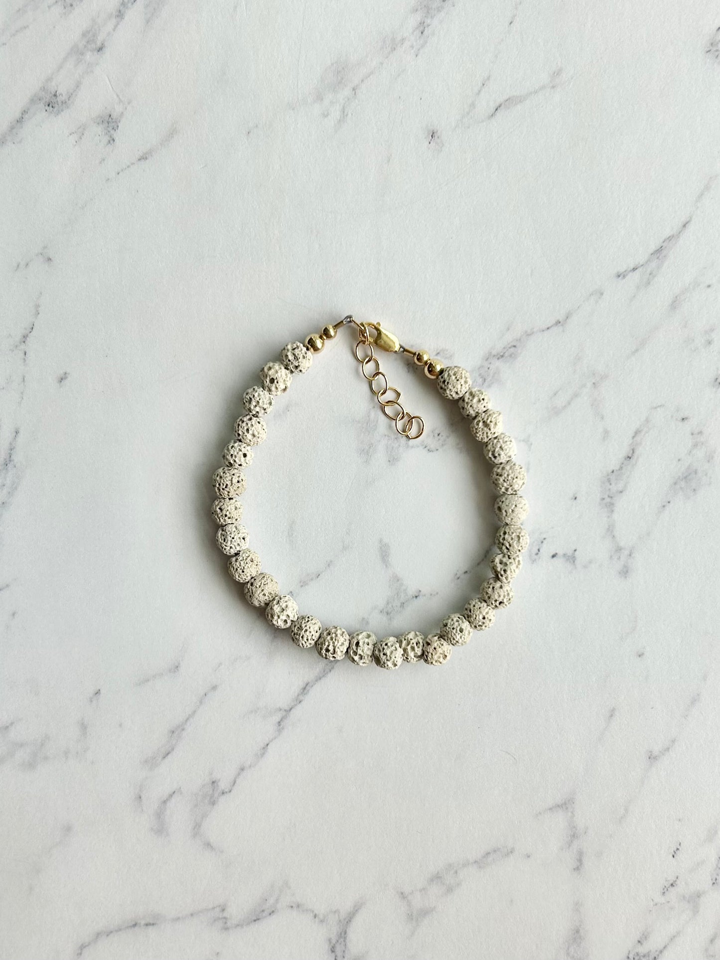 Grey Lava Stone Bracelet (4 available)