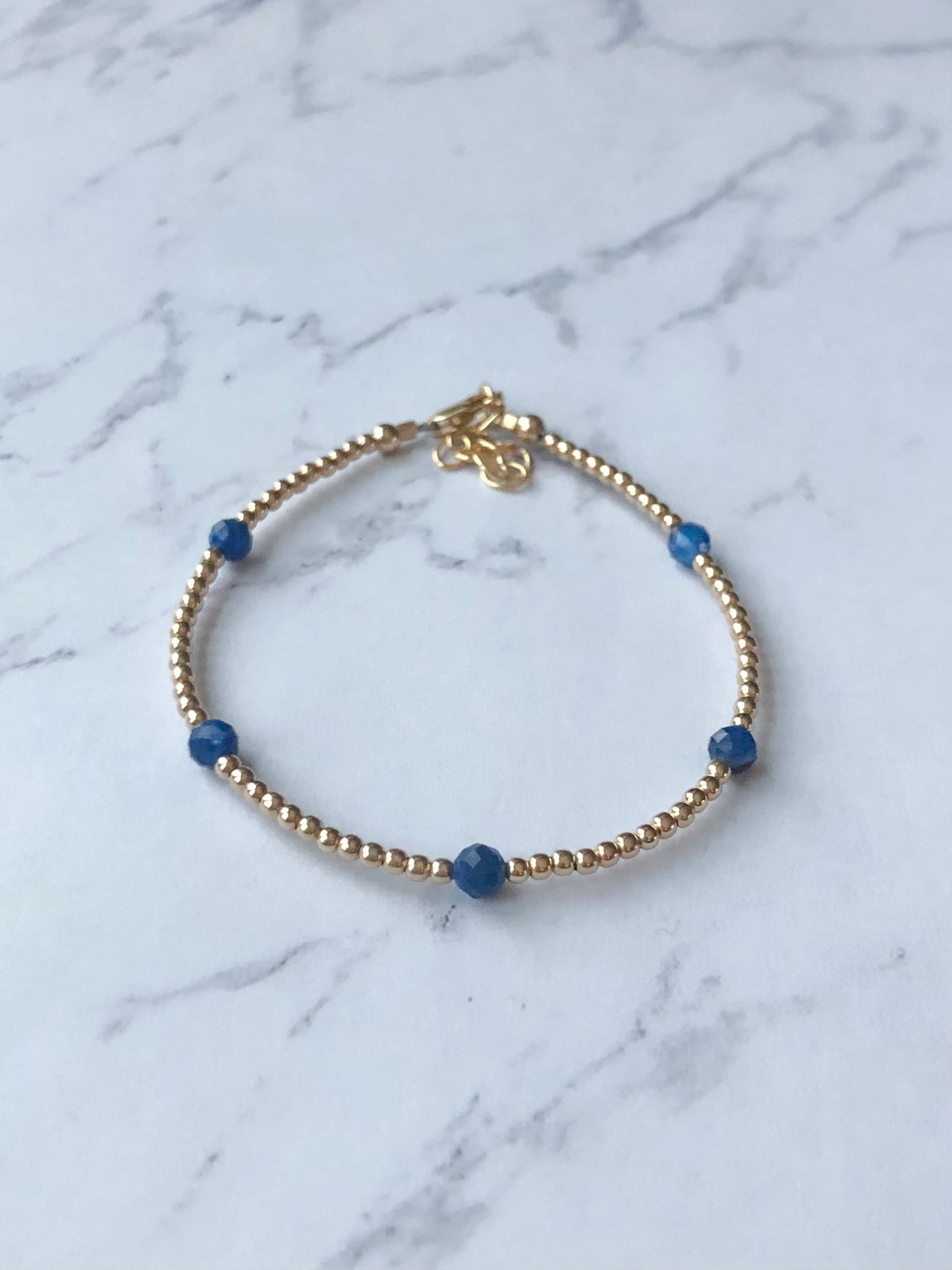 Lapis Sprinkle Bracelet (September Birthstone Option 2)