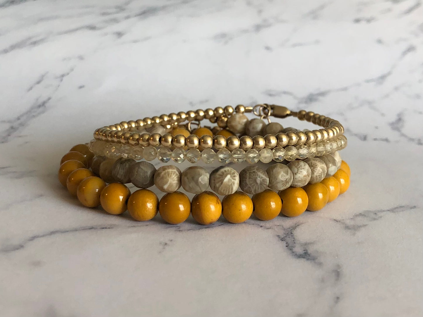 Mustard Mookaite Bracelet (3 available)
