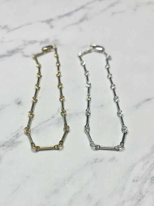 Bar and Link Anklet