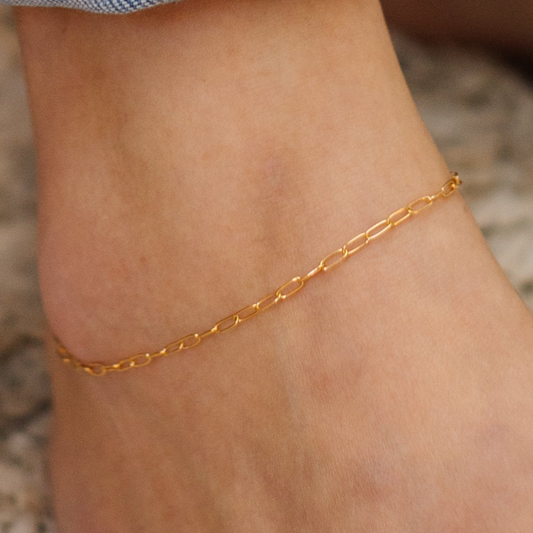 Paperclip Chain Anklet