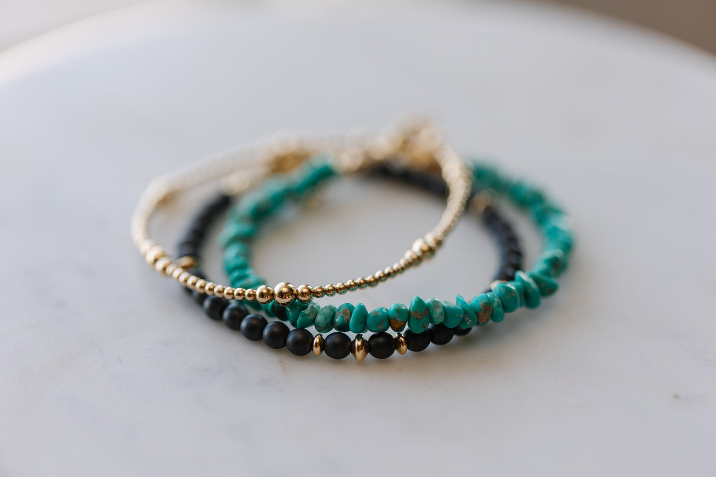 Saucer Hematite Bracelet