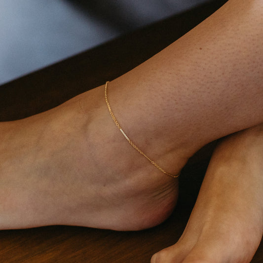 Bar Satellite Anklet