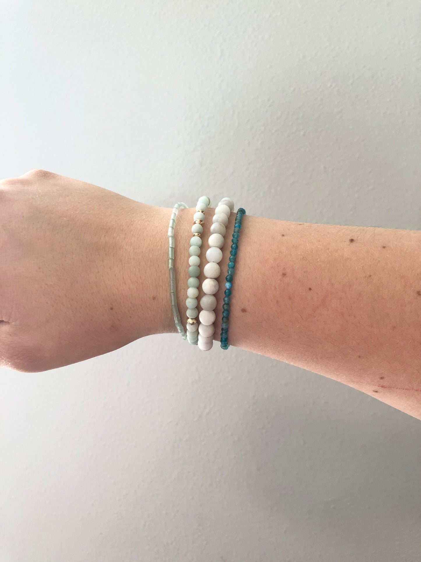 Teal Apatite Bracelet.