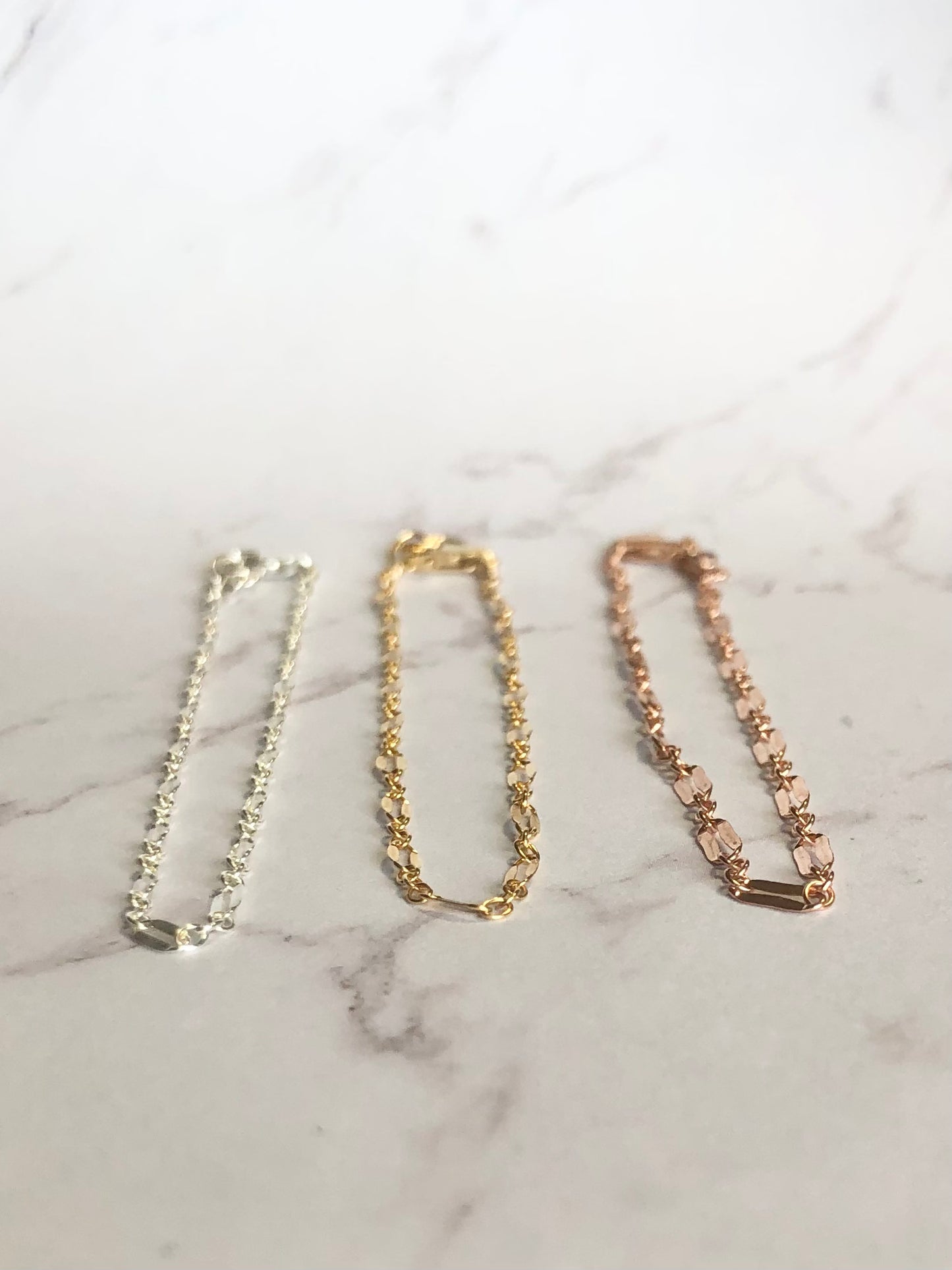 Sequin Chain Bracelet.
