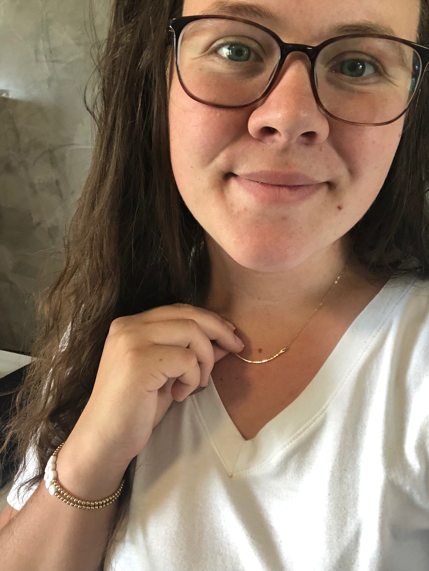 Hammered Curve Necklace (2 available)