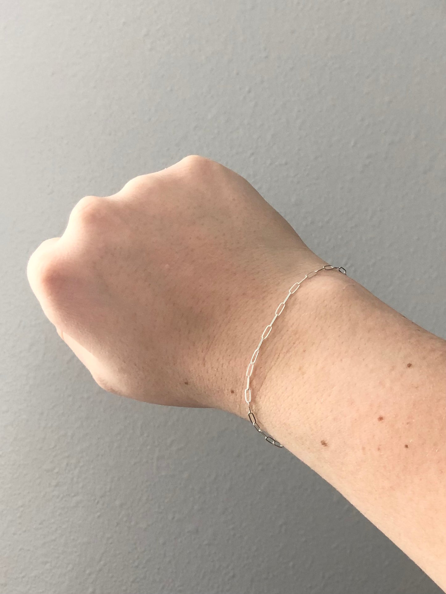 Paperclip Chain Bracelet.