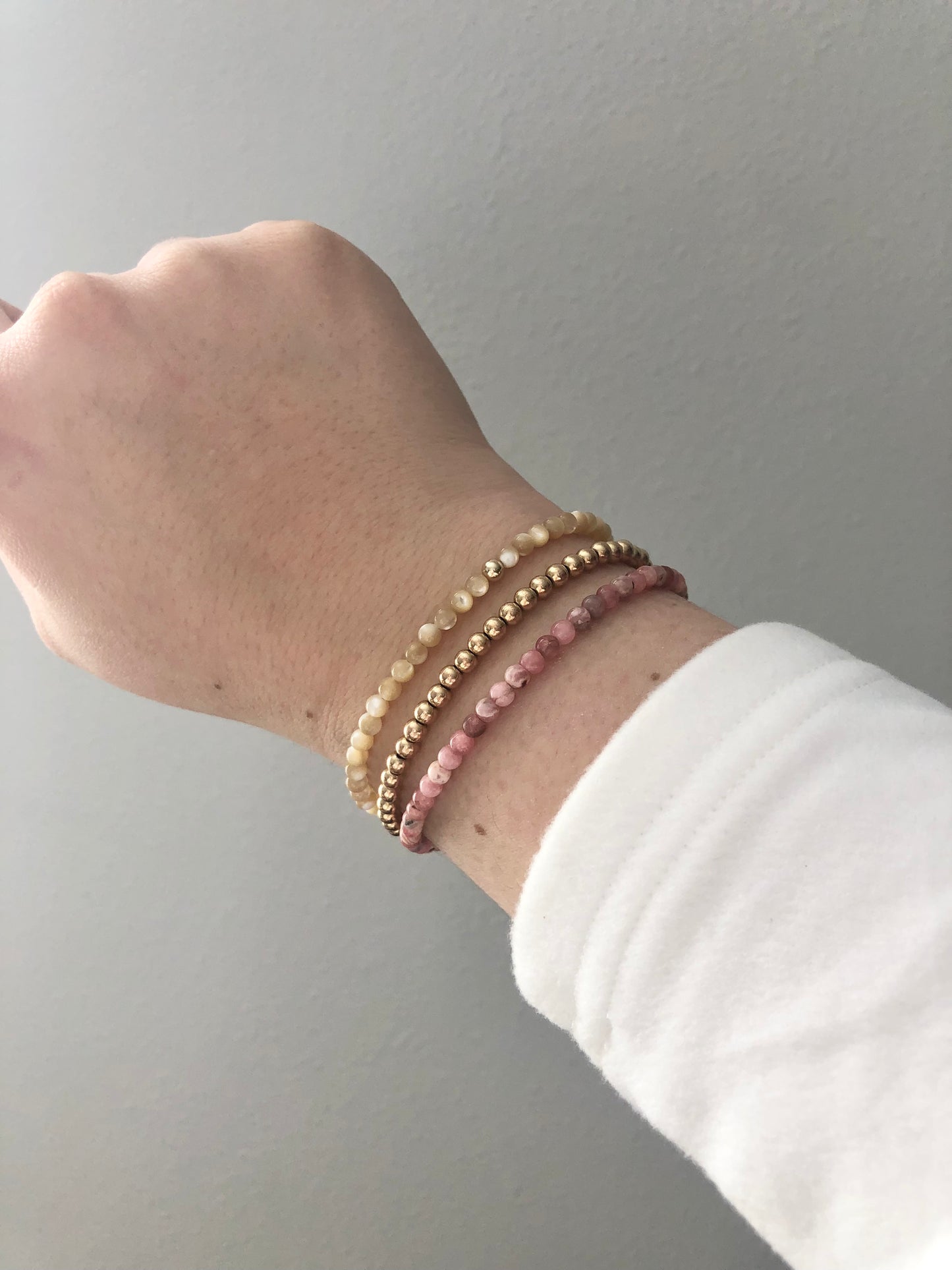 Petal Bracelet Stack.
