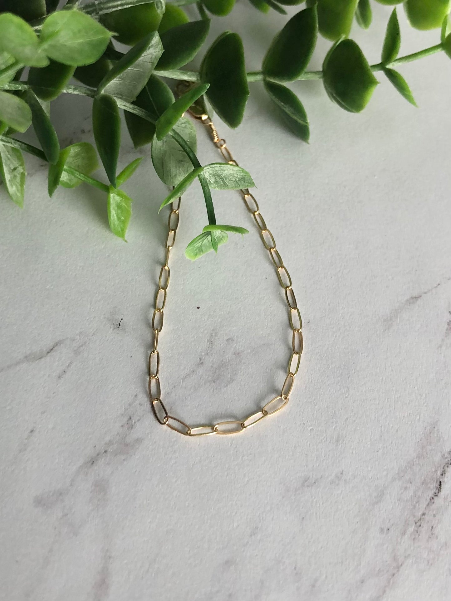 Paperclip Chain Bracelet.