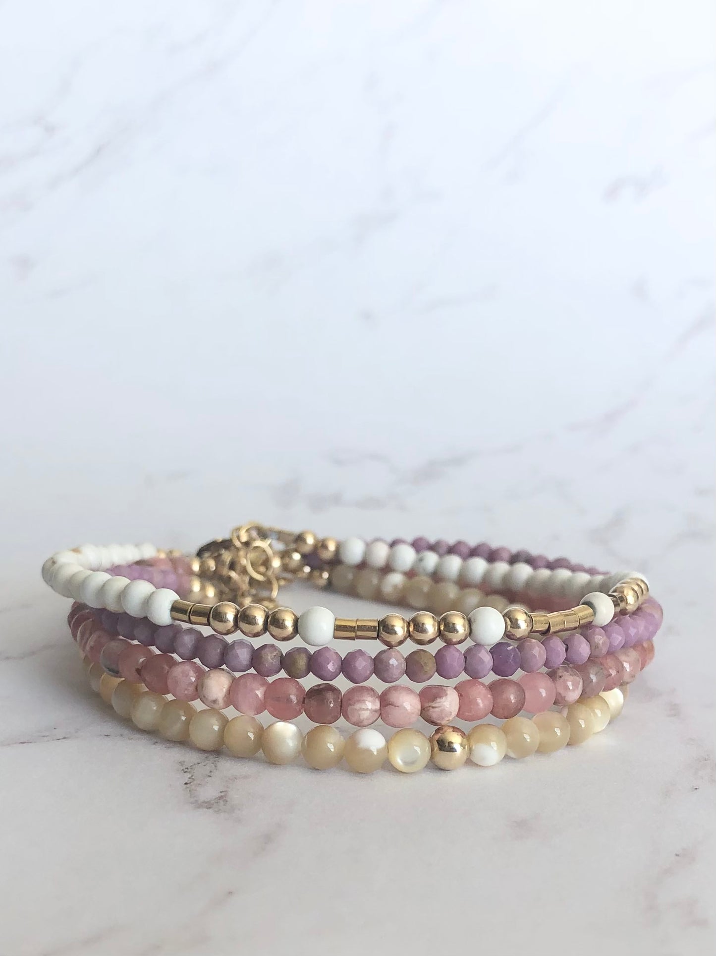 Petal Rhodochrosite Bracelet.