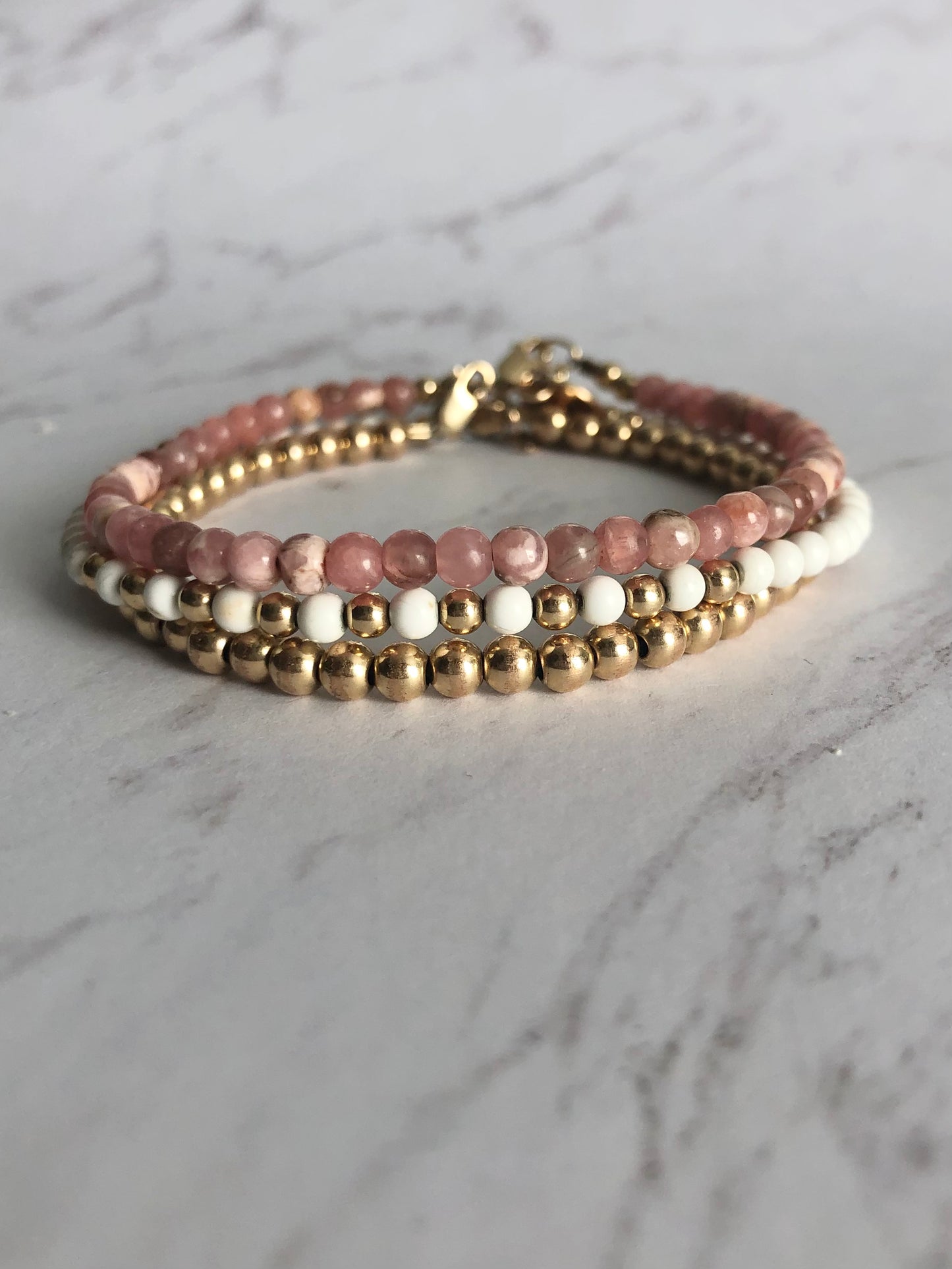 Petal Bracelet Stack.