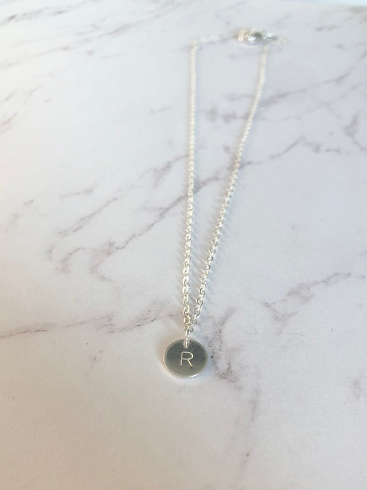 Sterling Silver Initial Necklace