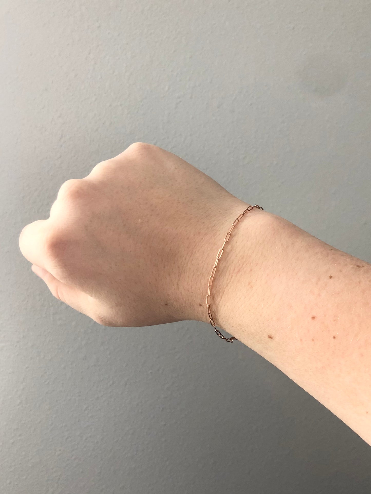 Paperclip Chain Bracelet.