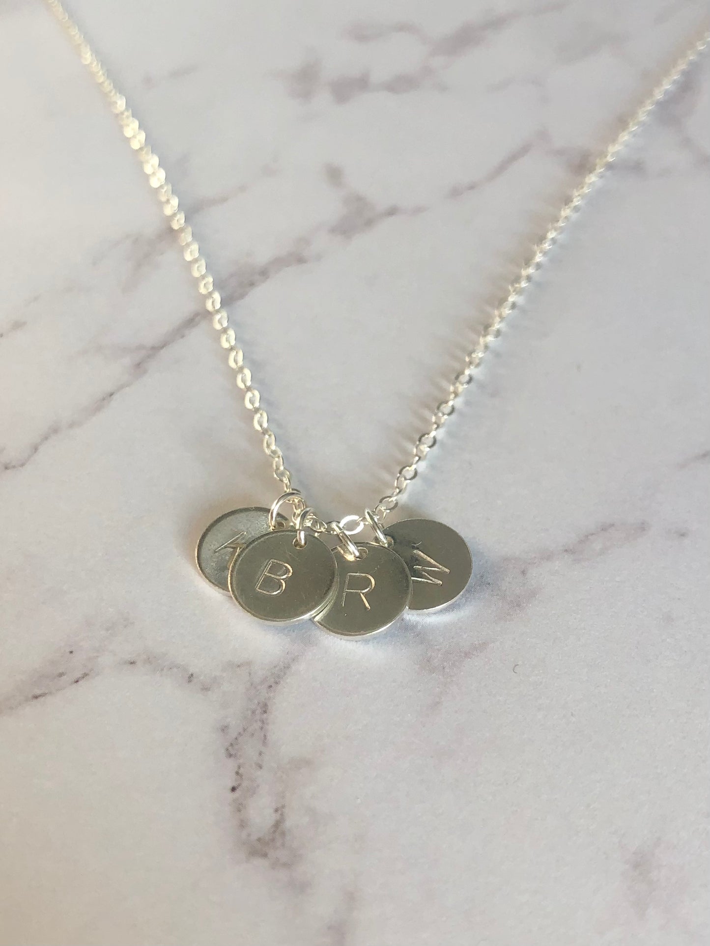Sterling Silver Initial Necklace