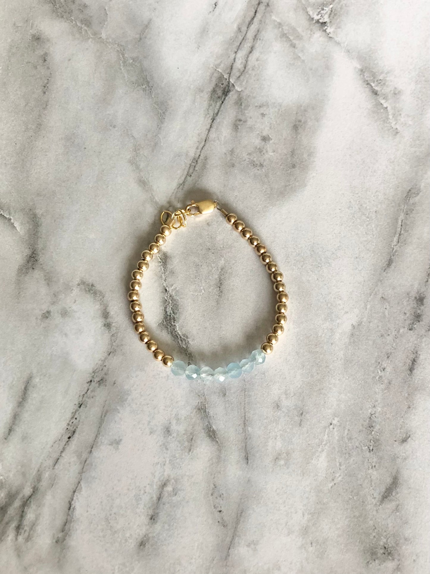 March Birthstone Bracelet.