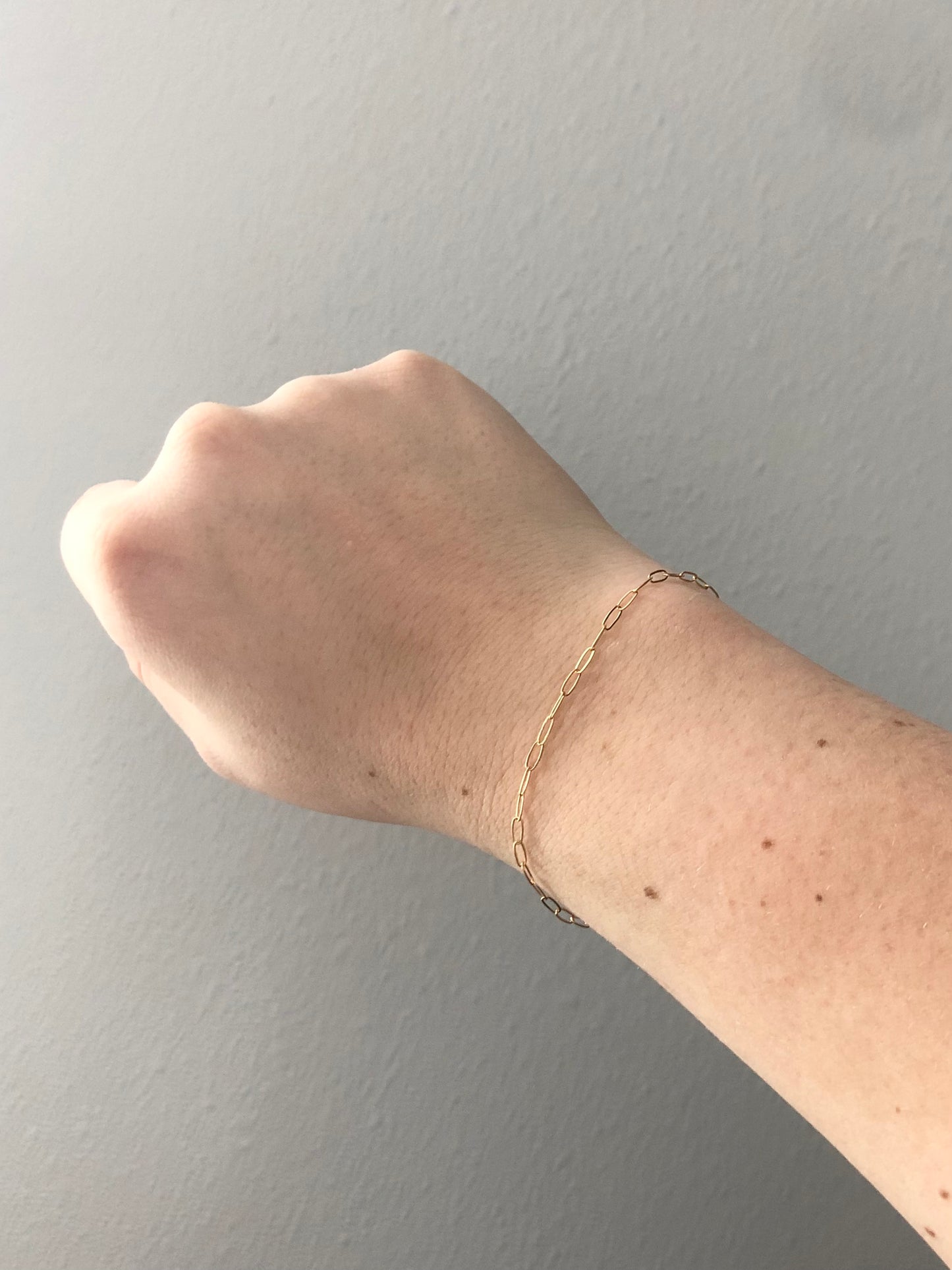 Paperclip Chain Bracelet.