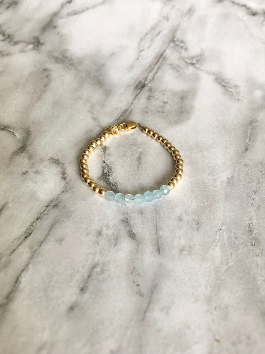 March Birthstone Bracelet.