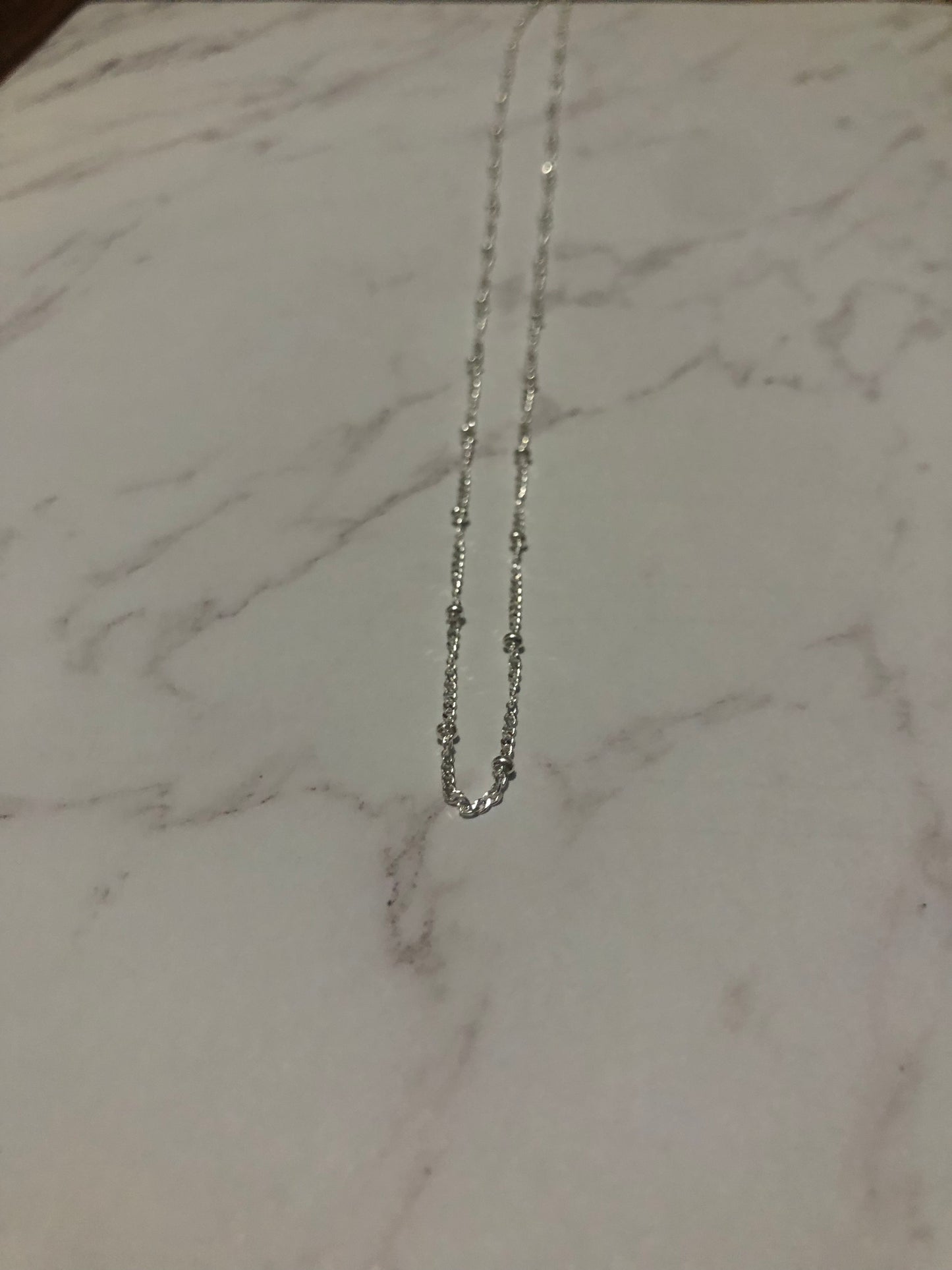 Sterling Silver Satellite Chain Necklace