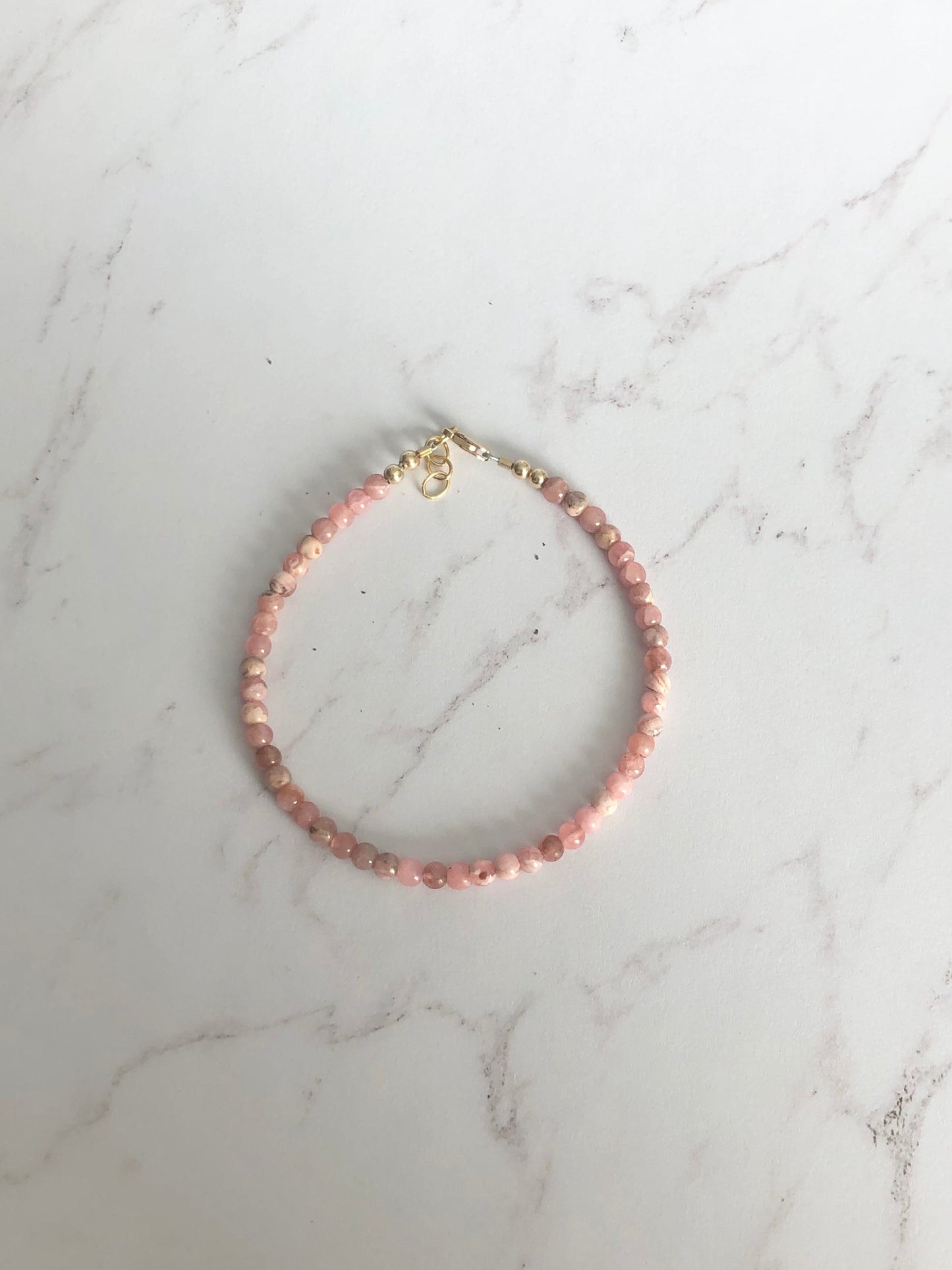 Petal Rhodochrosite Bracelet.