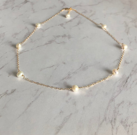 Freshwater Pearl Sprinkles Chain Necklace