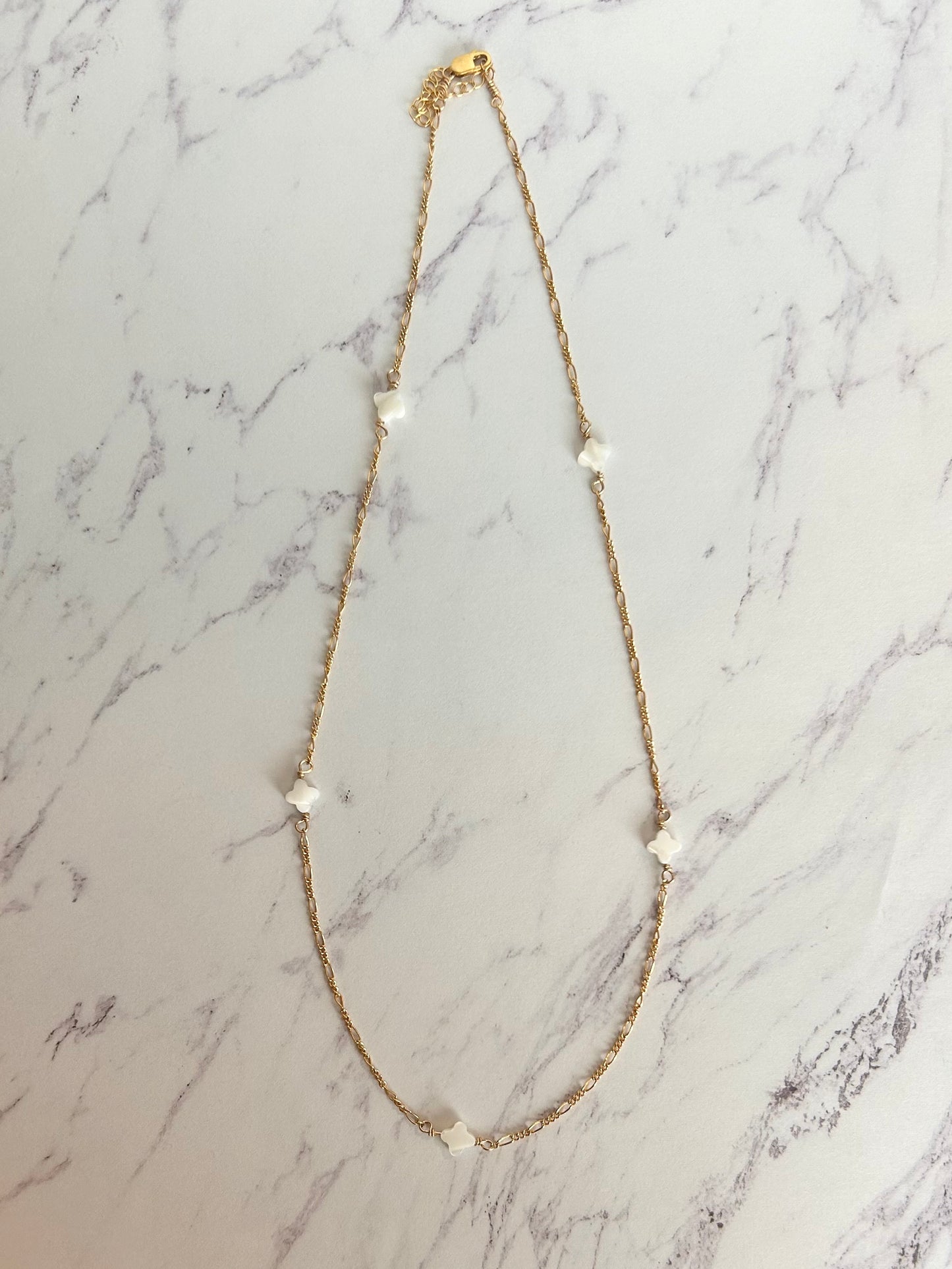 Clover Sprinkle Italian Chain Necklace