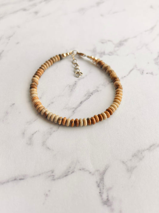 Picture Jasper Rondelle Bracelet