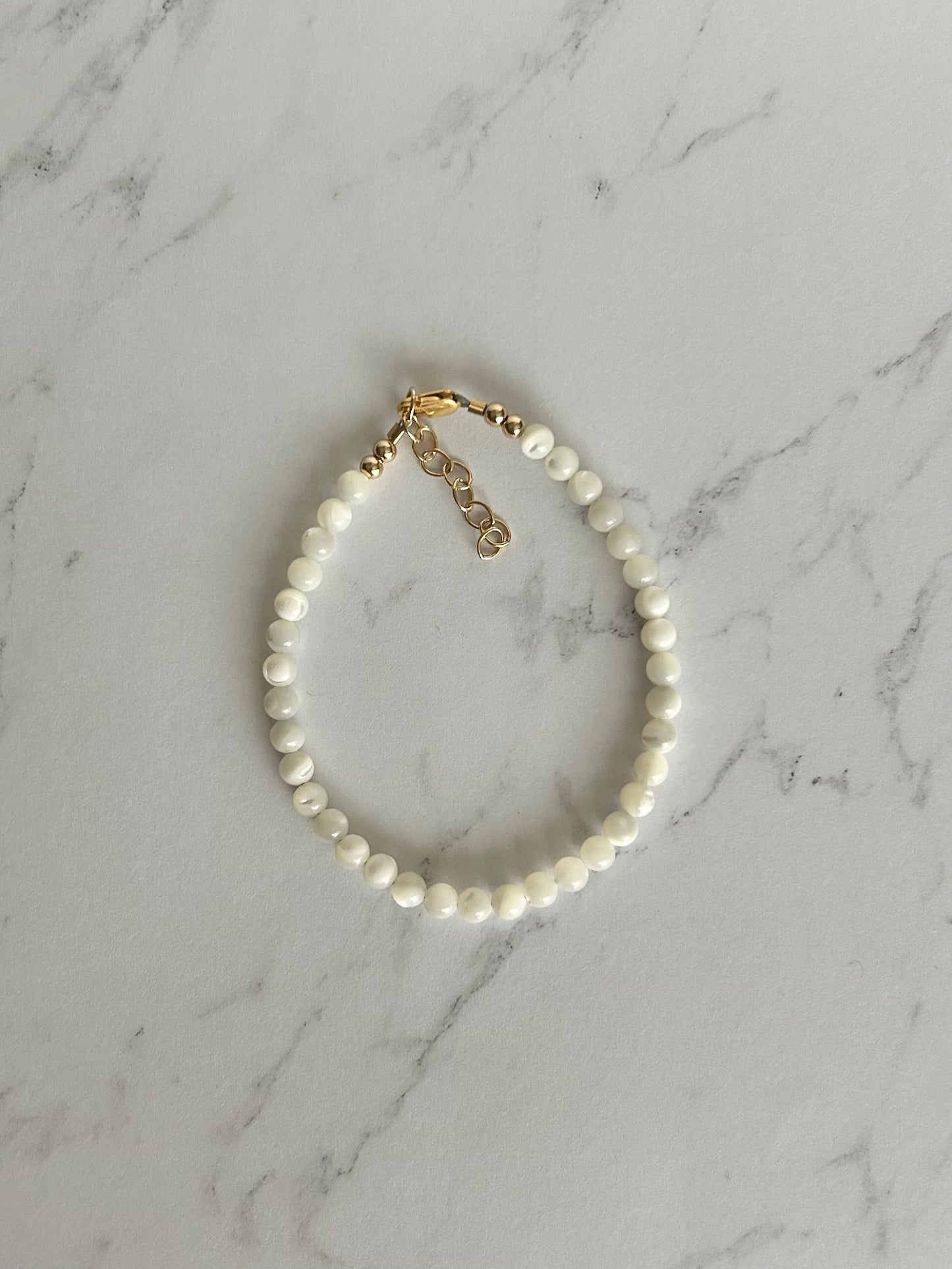 Smooth Shimmer Mother of Pearl Bracelet