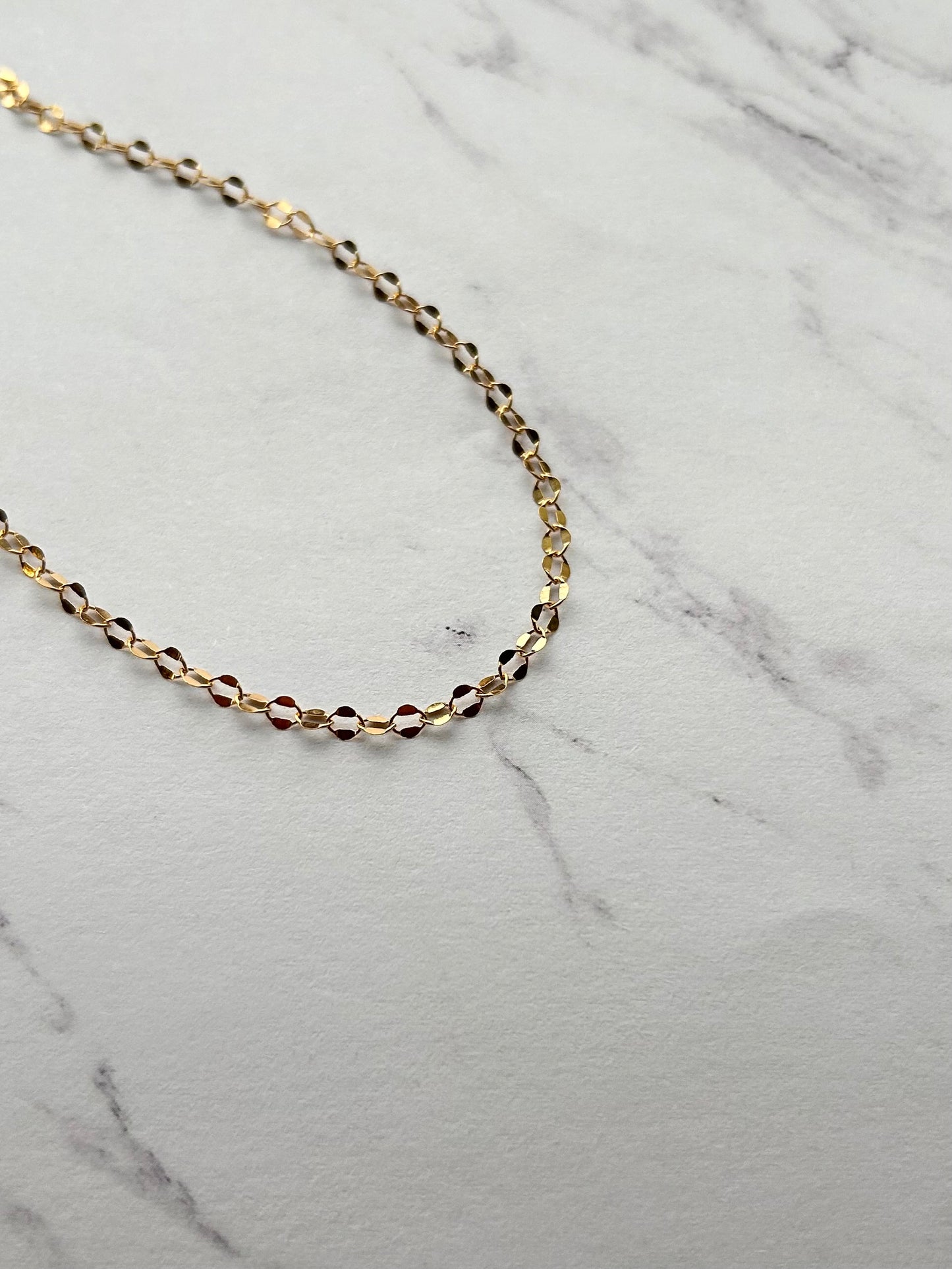 Dapped Oval Sequin Chain Anklet
