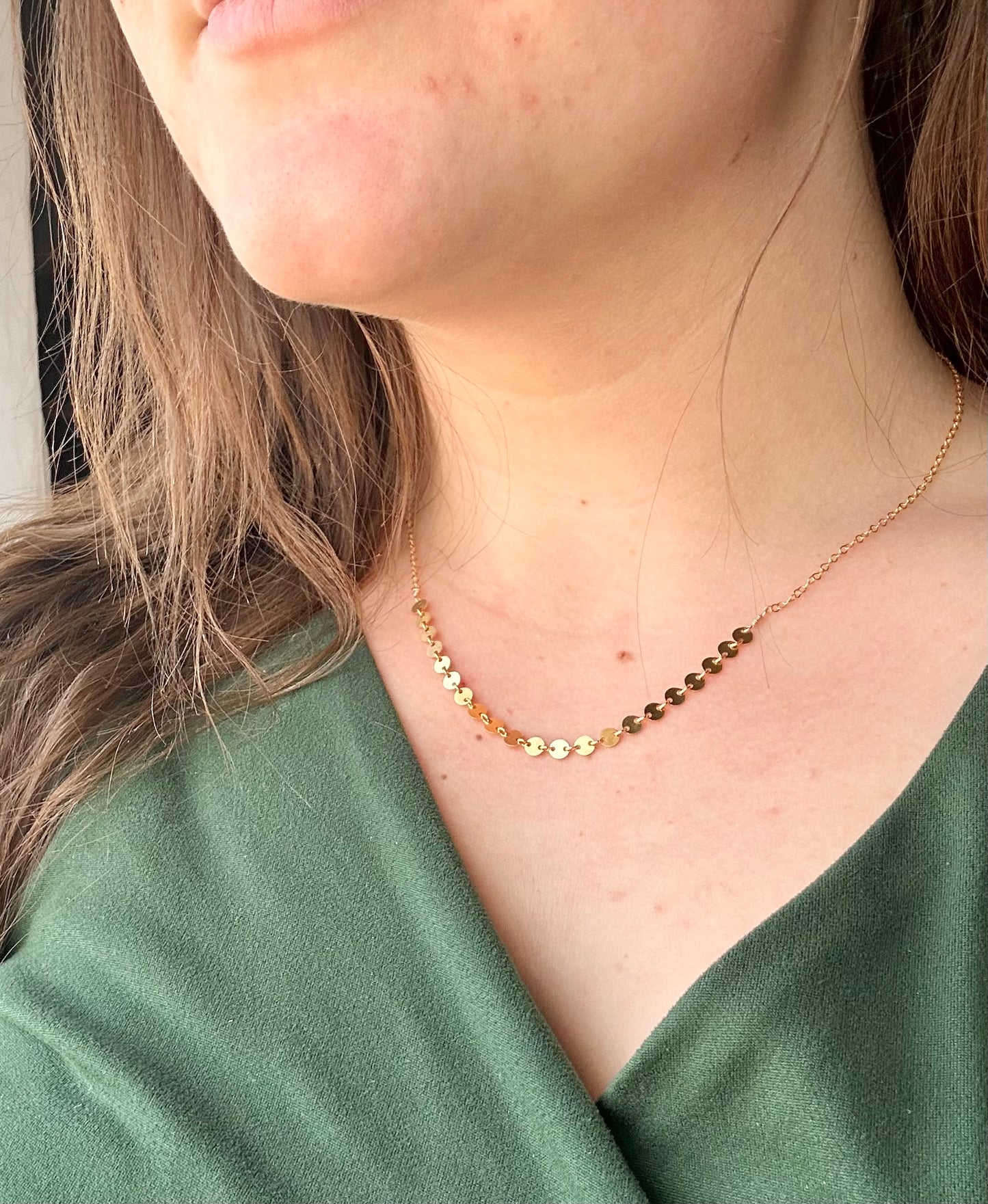 Subtle Coin Chain Necklace