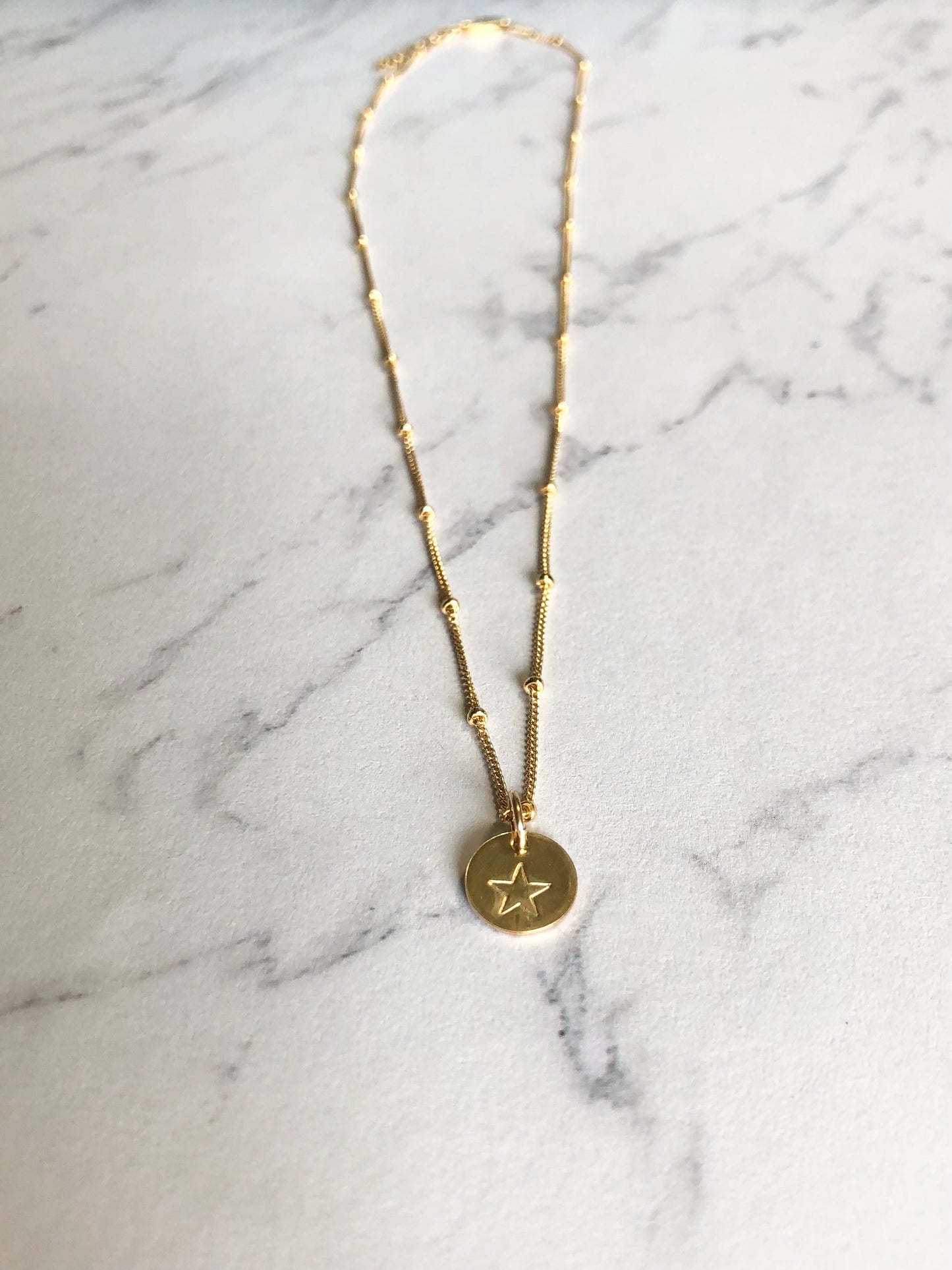 Design Charm Necklace Gold Filled or Sterling Silver