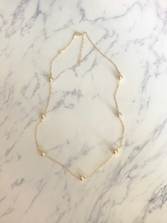 Gold Sprinkles Chain Necklace
