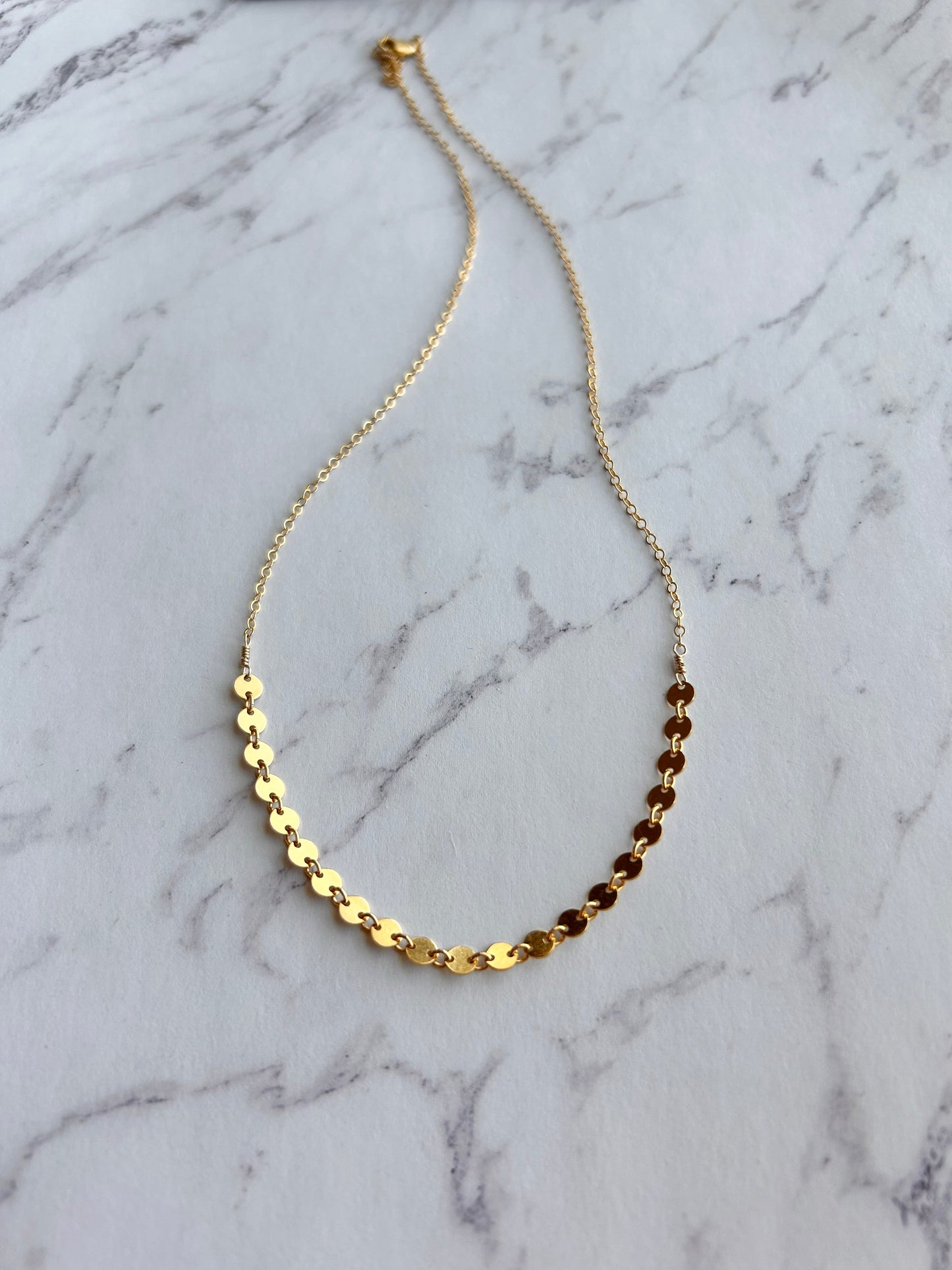 Subtle Coin Chain Necklace