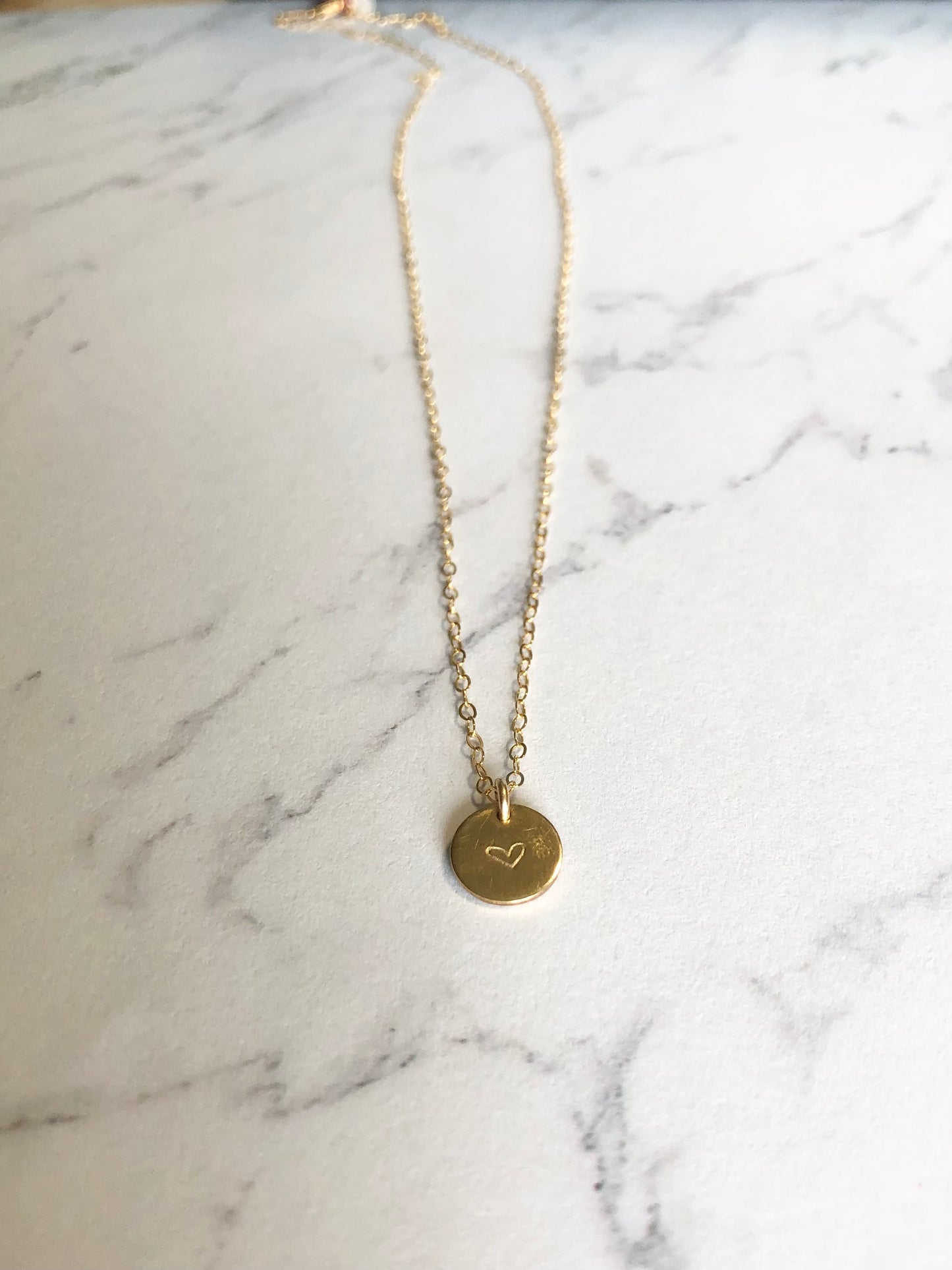 Design Charm Necklace Gold Filled or Sterling Silver