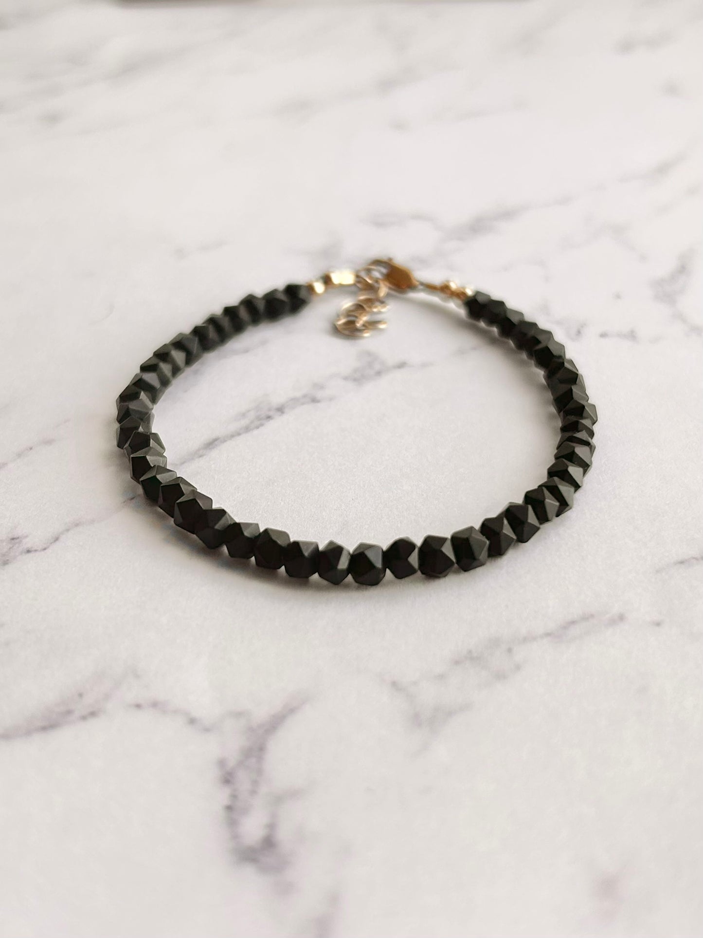 Matte Star Cut Onyx Bracelet