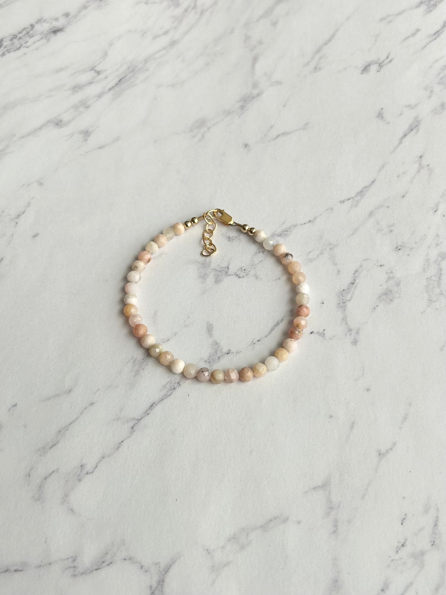 Blushing Pink Opal Bracelet