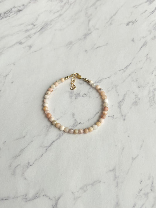 Blushing Pink Opal Bracelet